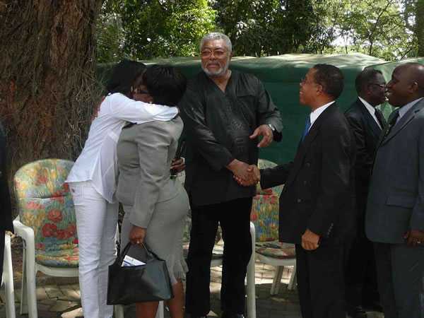 Liberian President Consoles Jerry Rawlings and Family  - Jerry John Rawlings
