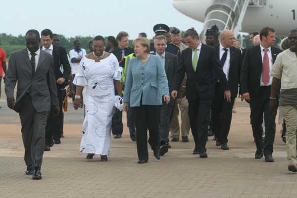 Mrs. Betty Mould-Iddrisu Welcomes Chancellor Merkel to Ghana  - Betty Mould-Iddrisu