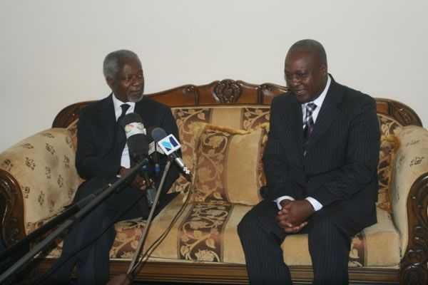 Vice President Mahama Holding Discussions with Chancellor of University Of Ghana Kofi Annan  - John Dramani Mahama