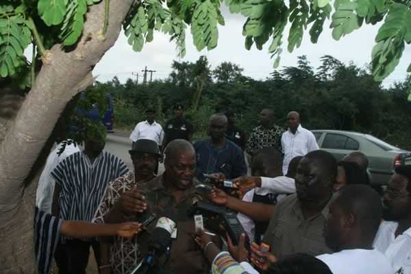 Vice President Mahama Commenting On the Project after the Inspection  - John Dramani Mahama