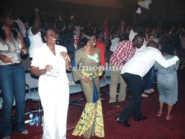 Nana Konadu on the dance floor  - Nana Konadu Agyeman-Rawlings