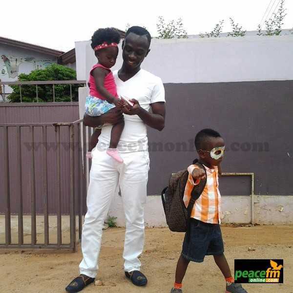 Okyeame Kwame and his two kids  - Okyeame Kwame