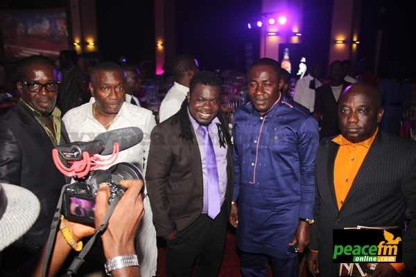 Obour pose with Dr. Osei Kwame and his friends   - Obour